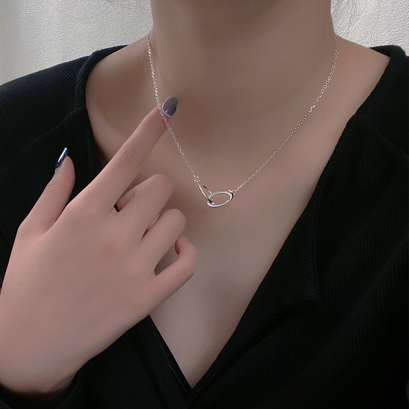 925 Sterling Silver Interlocking Necklace